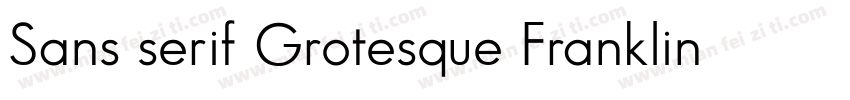 Sans serif Grotesque Franklin Gothi字体转换